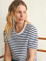 Sunwashed Crew Tee - Regatta Stripe