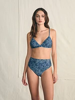 Nantucket Bikini Top - Navy Imma Floral