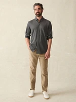 Coastline Knit Shirt - Charcoal Heather Twill