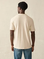 Short-Sleeve Hemp Blend Tee - Dusty Ivory