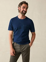 Short-Sleeve Indigo Pocket Tee - Midnight Wash
