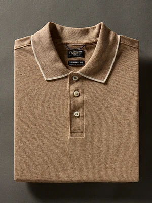 Movement™ Short-Sleeve Pique Polo Shirt - Driftwood Island Heather