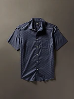 Movement™ Short-Sleeve Shirt - Navy Dusk Diamond Print