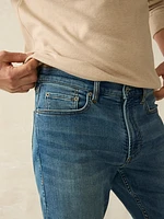 Stretch Terry Indigo 5-Pocket Pant