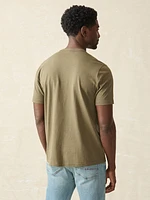 Sunwashed Pocket Tee - Olive