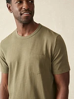 Sunwashed Pocket Tee - Olive