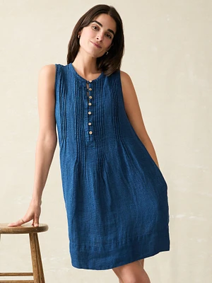 Isha Basketweave Dress - Indigo