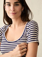 Freestyle Rib Knit Tee - Montreal Stripe