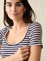 Freestyle Rib Knit Tee - Montreal Stripe