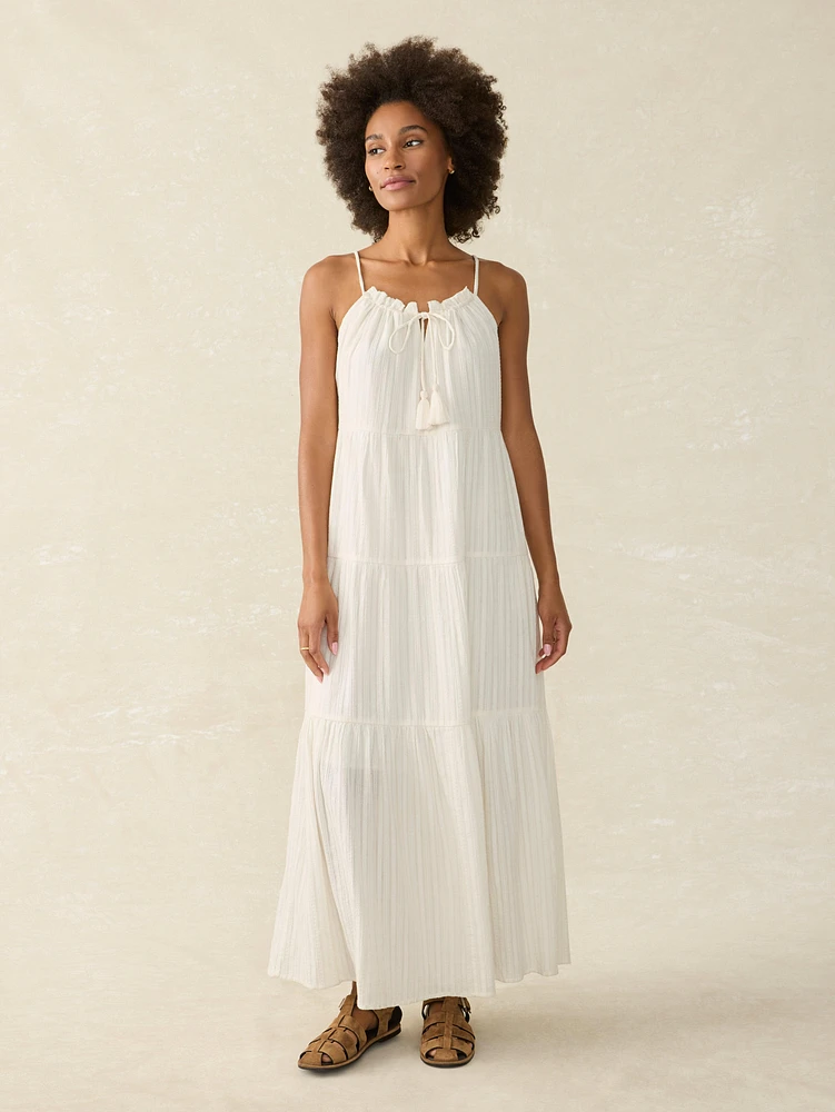 Silk Blend Sun Chaser Maxi Dress