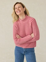 Sunwashed Cotton Rollneck Sweater