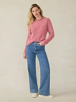 Sunwashed Cotton Rollneck Sweater