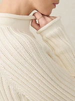 Sunwashed Cotton Rollneck Sweater