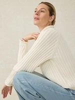 Sunwashed Cotton Rollneck Sweater