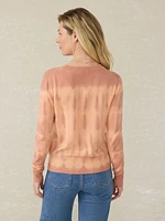 Tropical Cashmere Sweater - Red Rock Tie Dye