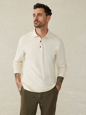 Long-Sleeve Field Knit Polo
