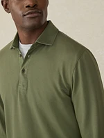 Long-Sleeve Field Knit Polo