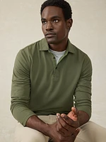 Long-Sleeve Field Knit Polo