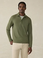 Long-Sleeve Field Knit Polo