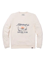 Charleston Long-Sleeve Terry Crewneck - Solar White