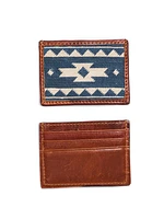 Steven Paul Judd Card Case - Navy Cream Motif