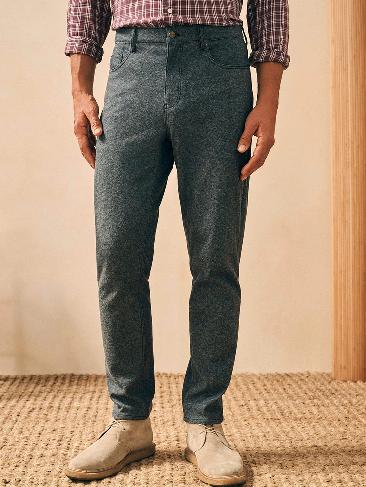 Knit Flannel 5-Pocket Pant