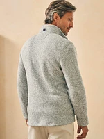 Sweater Fleece Quarter Zip - Light Granite