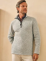 Sweater Fleece Quarter Zip - Light Granite