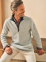 Sweater Fleece Quarter Zip - Light Granite