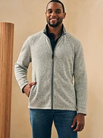 Sweater Fleece Full Zip - Light Granite