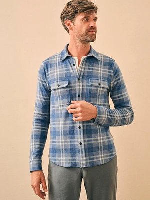 Legend™ Sweater Shirt - Vintage Blue Plaid