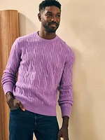 Reserve Cashmere Crewneck Sweater - Winter Lilac