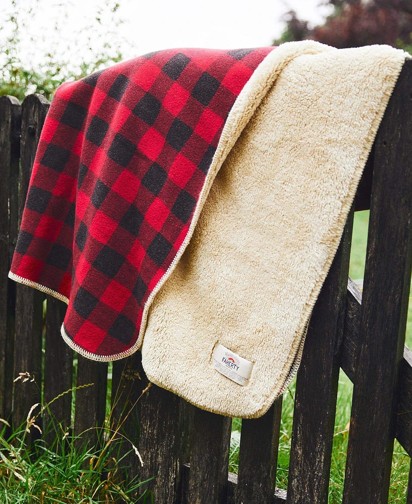 Legend™ High Pile Fleece Blanket - Red Black Buffalo