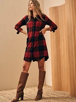 Legend™ Sweater Dress - Orchard House Plaid