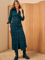 Legend™ Sweater Maxi Dress - Blackwatch Plaid