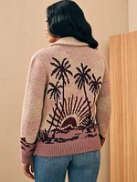 Sunset Palm Beach Cardigan