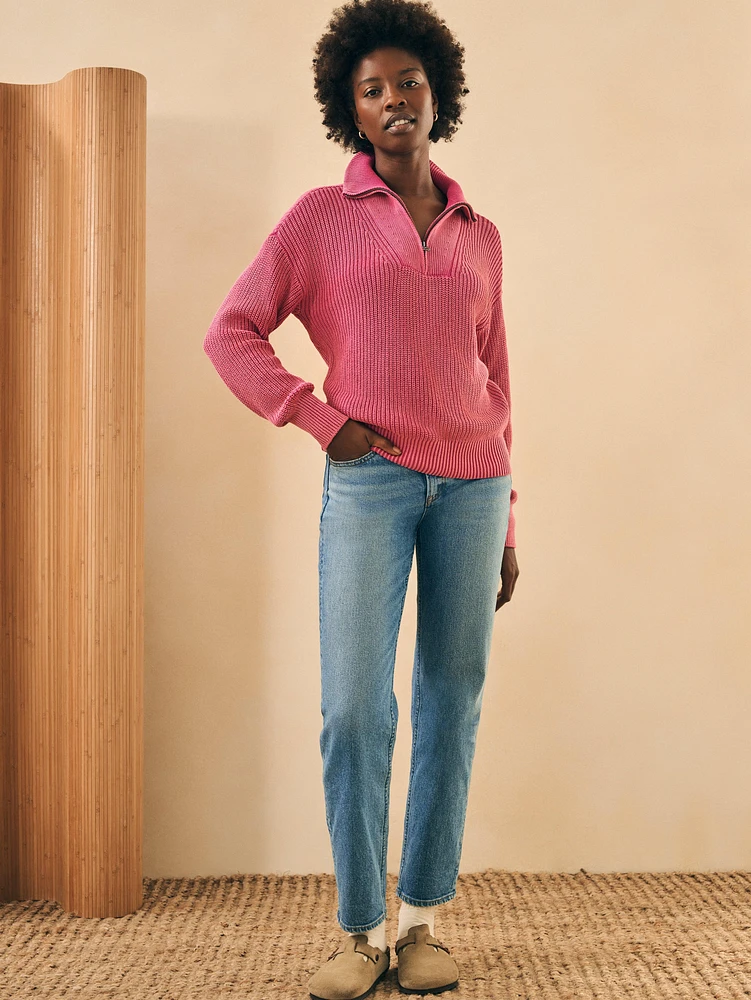 Sunwashed Mariner Sweater - Festival Fushia
