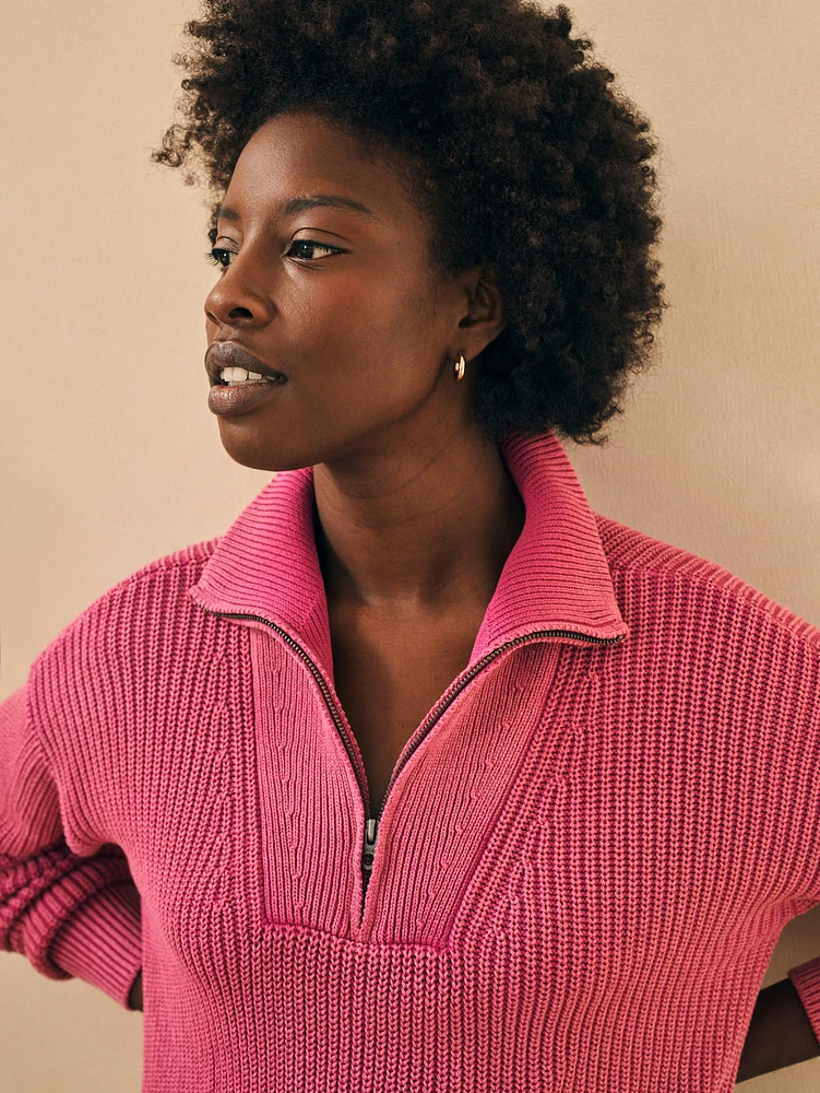 Sunwashed Mariner Sweater - Festival Fushia