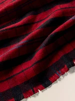 Fireplace Plaid Scarf - Fireplace Plaid