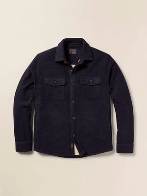 Range High Pile Fleece Lined CPO - Navy Shadow Twill