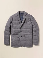 Teton Valley Quilted Blazer - Steel Rock Herringbone