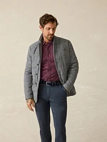 Teton Valley Quilted Blazer - Steel Rock Herringbone