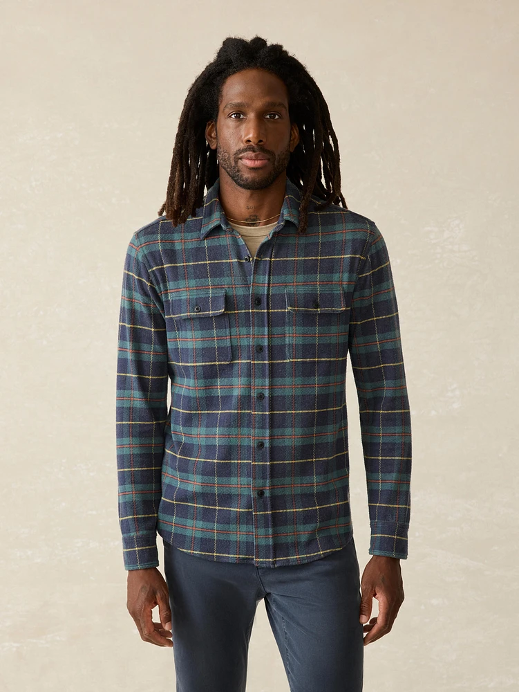 Legend™ Sweater Shirt - Mossy Elm Plaid