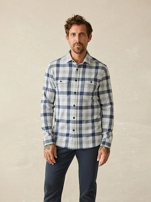 Legend™ Sweater Shirt - Snowy Night Check