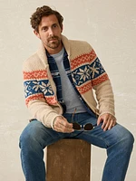 Surf To Snow Zip Cardigan - Pacific Wheat