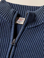 Sunwashed Quarter Zip Sweater - Blue Nights