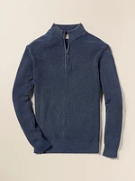 Sunwashed Quarter Zip Sweater - Blue Nights