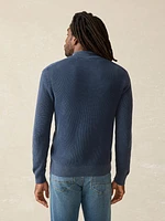 Sunwashed Quarter Zip Sweater - Blue Nights