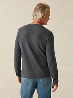 Tropical Cashmere Crewneck Sweater - Graphite