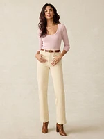 Pacific Pointelle Scoop Neck